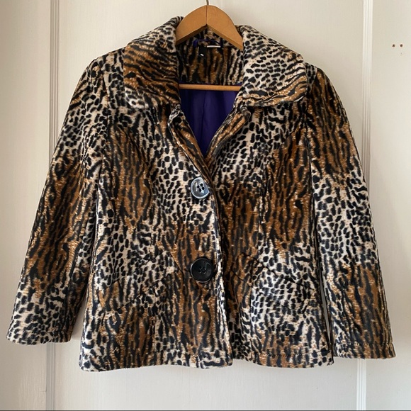 H&M Jackets & Blazers - Cheetah Leopard Fitted Faux Fur Jacket NWOT